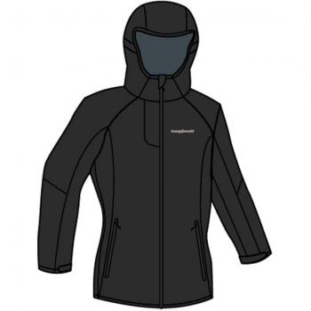 Trango Lacq - Chaqueta para mujer, color negro oscuro, talla 2XL