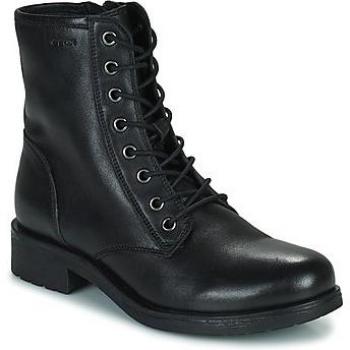 Botines de mujer Geox Rawelle de piel negra, talla 38 EU