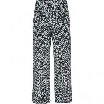 Kenzo Men's Straight Jeans with Seigaiha Print - Size 31 - Blue