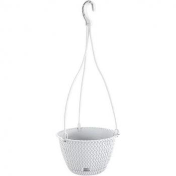 Macetero Colgante Prosperplast SPLOFY ROUND W 3L Blanco