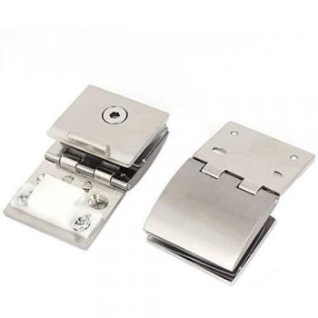 uxcell a15082000ux0215 cristal Clip Clamp, varios tornillos de instalar sin marco ducha Bisagra de puerta 6 mm Grueso Cristal Soporte De Pared Clip Clamp 2pcs