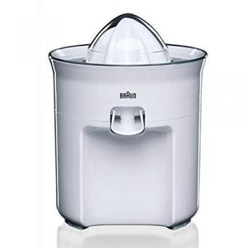 Exprimidor de Cítricos Eléctrico Braun CJ3050, Blanco/Verde, 60W con Sistema Antigoteo y Vertido Directo