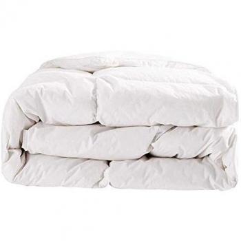 Amazon Brand - Umi Edredón de Plumas para Todas Las Estaciones, Funda 100% Algodón, 10,5 TOG Nórdico, 135x200cm, Cama 80 90