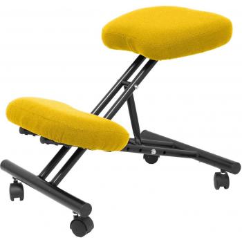 Piqueras Y Crespo 37BALI100 - Taburete ergonómico para oficina, Amarillo