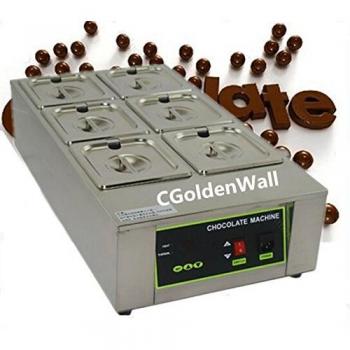 CGOLDENWALL Capacité de 12 kg 6 réservoirs Commercial électrique fondre la Chocolat Chocolat Fondant machine Chocolat Melting Pot Chocolat Trempe machine Digital Chocolat chaud 110 V/220 V CE