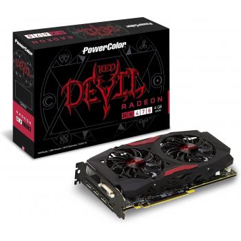PowerColor axrx 470 4 GBD5 - 3DH/OC - Tarjeta gráfica Radeon RX 470 Series, color negro