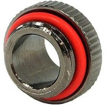 Doppelnippel G1/4 AG auf G1/4 AG mit O-Ring - black nickel