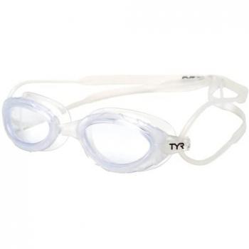 Gafas de natación TYR Nest Pro Fit con lentes transparentes, color transparente, talla única