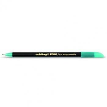 edding 1200 rotulador de color de trazo fino - azul turquesa - 10 rotuladores - punta redonda de 1 mm - marcador dibujar y escribir