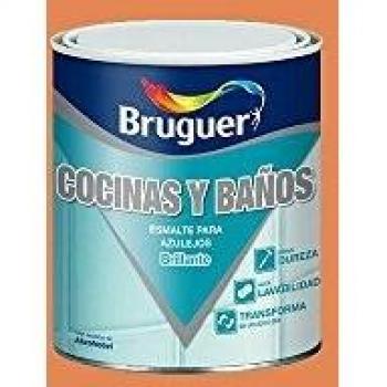 BRUGUER Esmalte Azulejos Naranja Teja 750 ML