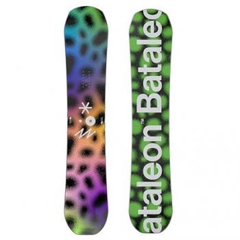 Bataleon Fun.Kink 2025 Snowboard estampado, snowboard, diseño divertido y llamativo, construcción de núcleo ligero, tecnología Triple Base para mayor flotación y maniobrabilidad, flexibilidad media para un equilibrio entre estabilidad y comodidad en
