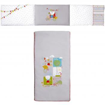 Praia Fruit Farm - Colcha + protector para cuna de 70 x 140 cm