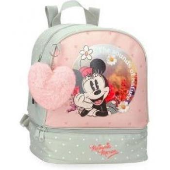 Mochila Minnie Mouse Wild nature con compartimento para la merienda