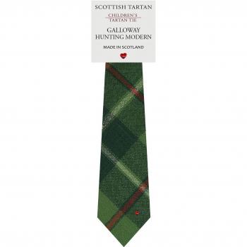 Boys All Wool Tie Woven Scotland - Galloway Hunting Modern Tartan