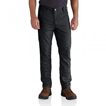 Carhartt Pantalones Rigby Straight Fit para Hombre, Negro, Talla 34