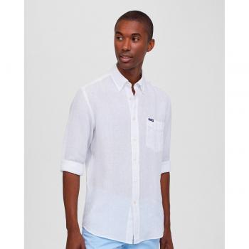 Façonnable - Camisa de hombre lino natural 100% Elegante