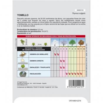 Semillas Aromáticas Tomillo (1 gramo) Horticultura, Horticola, Semillas Huerto