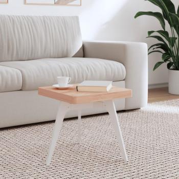 Tablero de mesa cuadrado de madera maciza de haya 40x40x4 cm Marrón