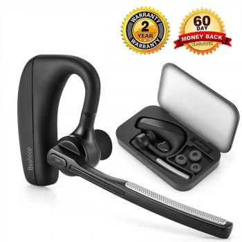 Auricular Bluetooth 4.1, Beshoop Manos Libres Bluetooth Auriculares Cancelación del Ruido Auricular Inalámbrico con Micrófono Integrado para Móvil iPhone, Samsung, HUAWEI yotros