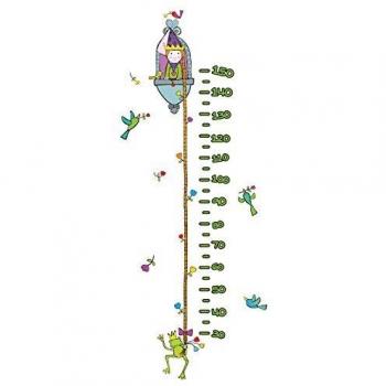 BABY'S CLAN Princess Meter - Adhesivo decorativo para pared