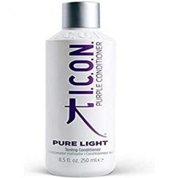 ICON Pure Light Toning Conditioner 250ml - Purple Color Reviving Formula for Blonde Hair