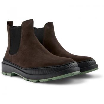 Camper Brutus Trek Suede Ankle Boots for Men - Grey, Size 45