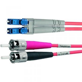 Cable de fibra óptica Telegärtner Duplex 9/125 OS2, 300 cm, 2x conector ST y 1x conector LC Duplex