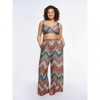 Pantalón playero estampado de Fiorella Rubino