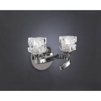 Aplique de pared Ice 2 Bulbs G9 cromo pulido