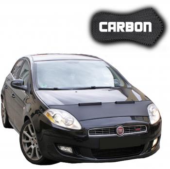 Black Bull Protector de Capo para Fiat Bravo 2 CARBON Protectores Capot Coche máscara Tuning