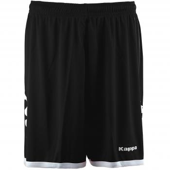 Kappa Salerne Pantalón Corto, Unisex, Negro/Blanco, 3XL