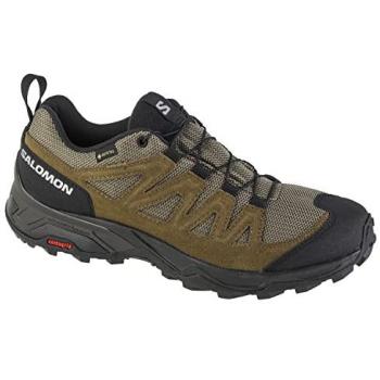 Zapatillas de montaña Salomon X Ward Leather GTX Hombre Verde/Negro