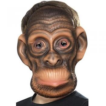 Smiffy'S 46972 Máscara De Chimpancé Eva, Marrón, Tamaño Único , color/modelo surtido