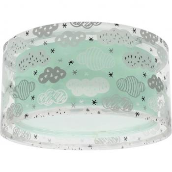 Plafón infantil Clouds Nube verde