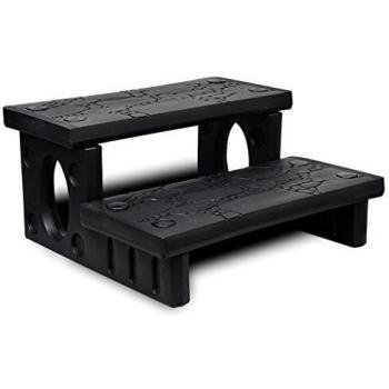 vidaXL Black Spa Steps