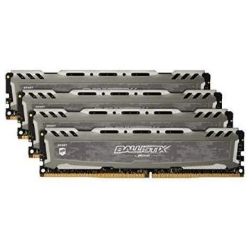 Crucial Ballistix Sport LT BLS4K8G4D32AESBK 3200 MHz, DDR4, DRAM, Memoria Gamer Kit para ordenadores de sobremesa, 32 GB
