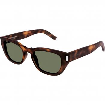 Saint Laurent SL 601 Col. 002 Brown Acetate Sunglasses - Rectangular/Squared Shape, Size: ONE SIZE, for Men and Women