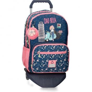 Mochila Enso Ciao Bella doble compartimento con carro