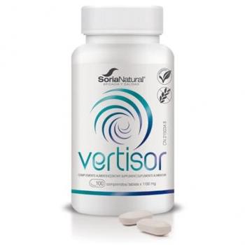 Soria Natural Vertisor 100 Comprimidos - Con Calcio, Vitamina D3 y K2 para Alivio de Mareos y Vértigo