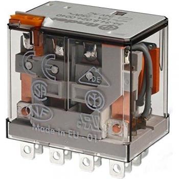 Relé de potencia Finder 56 Series 4 polos 4PDT bobina 24V DC 12A enchufable
