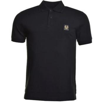 Belstaff Short Sleeved Men's Polo Shirt - Black - XXL