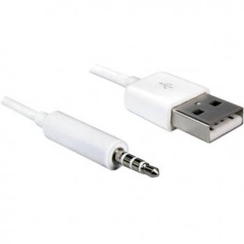 DeLOCK 20-83182 Cable USB-A Macho > Stereo Jack 3.5 mm Macho 4 Pin iPod Shuffle, 1 m