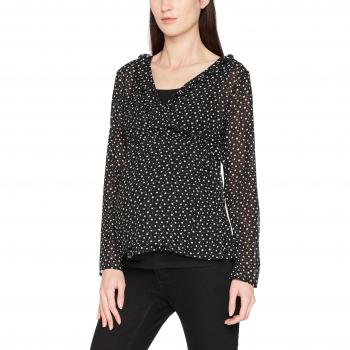 MAMALICIOUS Mlstar Tess L/S Woven Wrap Top Nf, Blusa Pre-Mama para Mujer