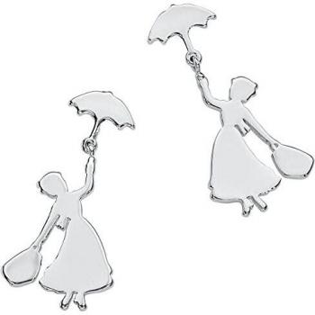 Mary Poppins Disney by Couture Kingdom - Flying Mujer Set de Pendientes Plateado, Metal,