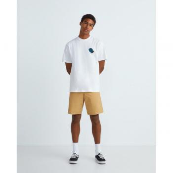 Bermuda workwear vaquero de hombre Carhartt WIP, modelo Single Knee, color beige