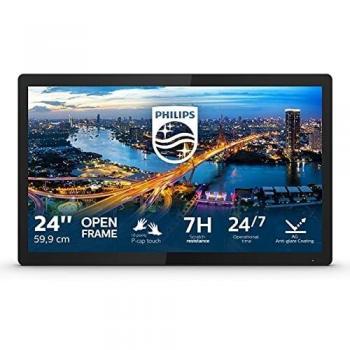 Monitor Philips B Line 24 Táctil Full HD 1920x1080 IPS 4ms con Conexiones VGA/DVI/HDMI/DP y USB