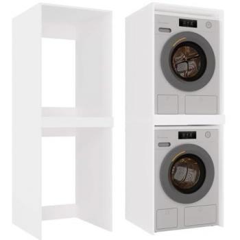 Mueble Ahorraespacio para Lavadora y Secadora POLA TWIN Blanco