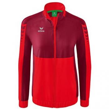 Erima Six Wings Long Sleeve Presentation Jacket for Women - Red Size 40