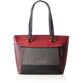 Mario Valentino VBS1GS04 - Bolsa de Medio Lado de Piel sintética Mujer, Color, Talla 34x20x13 cm