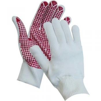 1 par de guantes de algodón tejido tamaño 8